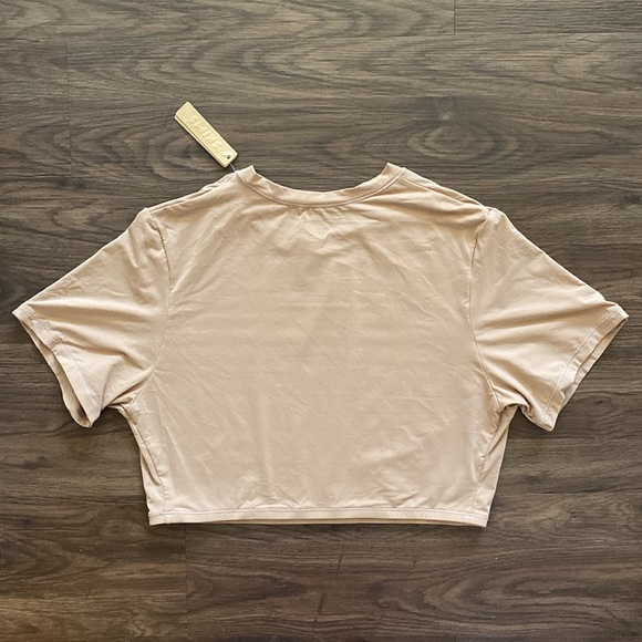 New SKIMS Fits Everybody Super Cropped T-Shirt Color Sienna Size XL NWT - Picture 2 of 6
